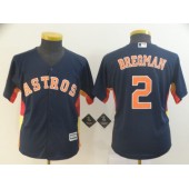 MLB Houston Astros #2 Alex Bregman Navy Youth Cool Base Jersey