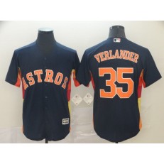 MLB Houston Astros #35 Justin Verlander Navy Cool Base Jersey
