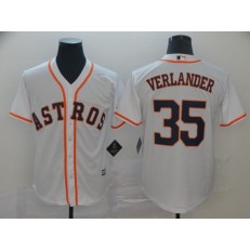 MLB Houston Astros #35 Justin Verlander White Cool Base Jersey