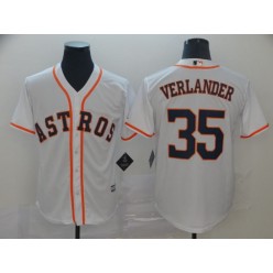 MLB Houston Astros #35 Justin Verlander White Cool Base Jersey