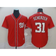 MLB Washington Nationals #31 Max Scherzer Red Cool Base Jersey