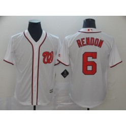 MLB Washington Nationals #6 Anthony Rendon White Cool Base Jersey