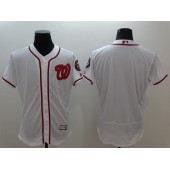 MLB Washington Nationals Blank White Flexbase Jersey