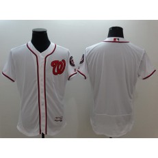 MLB Washington Nationals Blank White Flexbase Jersey