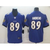 Baltimore Ravens #89 Mark Andrews Purple Vapor Untouchable Limited Nike NFL Men Jersey