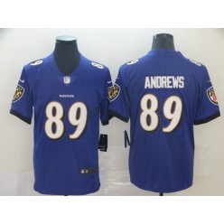 Baltimore Ravens #89 Mark Andrews Purple Vapor Untouchable Limited Nike NFL Men Jersey