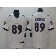 Baltimore Ravens #89 Mark Andrews White Vapor Untouchable Limited Nike NFL Men Jersey