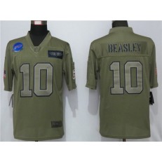 Buffalo Bills #10 Cole Beasley 2019 Olive Salute To Service Limited Nike NFL Men Jersey