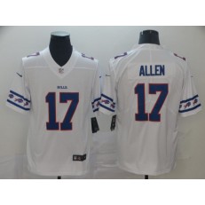 Buffalo Bills #17 Josh Allen White Team Logos Fashion Vapor Limited Nike NFL Men Jersey
