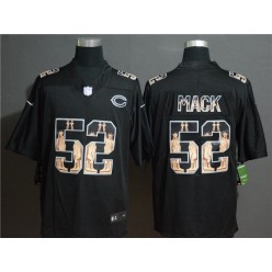 Chicago Bears #52 Khalil Mack Black Statue Of Liberty Limited Nike NFL Men Jersey