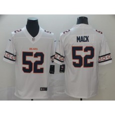 Chicago Bears #52 Khalil Mack White Team Logos Fashion Vapor Limited Nike NFL Men Jersey