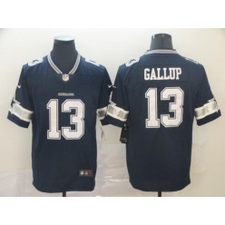 Dallas Cowboys #13 Michael Gallup Navy Vapor Untouchable Limited Nike NFL Men Jersey