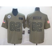 Dallas Cowboys #82 Jason Witten 2019 Olive Salute To Service Limited Nike NFL Men Jersey