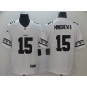 Jacksonville Jaguars #15 Gardner Minshew II White Team Logos Fashion Vapor Limited Nike NFL Men Jersey
