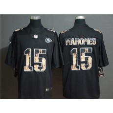 Kansas City Chiefs #15 Patrick Mahomes Black Statue Of Liberty Limited Nike NFL Men Jersey