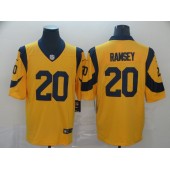 Los Angeles Rams #20 Jalen Ramsey Gold Color Rush Limited Nike NFL Men Jersey