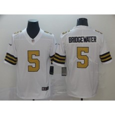 New Orleans Saints #5 Teddy Bridgewater White Color Rush Limited Nike NFL Men Jersey