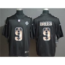 New Orleans Saints #9 Drew Brees Black Statue Of Liberty Limited Nike NFL Men Jersey