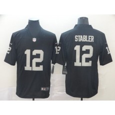 Oakland Raiders #12 Ken Stabler Black Vapor Untouchable Limited Nike NFL Men Jersey