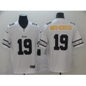 Pittsburgh Steelers #19 JuJu Smith-Schuster White Team Logos Fashion Vapor Limited Nike NFL Men Jersey