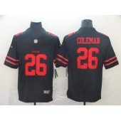 San Francisco 49ers #26 Tevin Coleman Black Vapor Untouchable Limited Nike NFL Men Jersey
