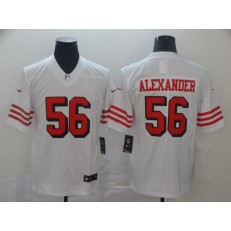 San Francisco 49ers #56 Kwon Alexander White Vapor Untouchable Color Rush Limited Nike NFL Men Jersey