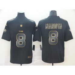 Tennessee Titans #8 Marcus Mariota Black Gold Vapor Untouchable Limited Nike NFL Men Jersey