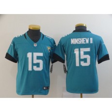Youth Nike Jacksonville Jaguars #15 Gardner Minshew II Teal Vapor Untouchable Limited Jersey