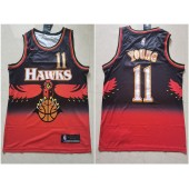 Atlanta Hawks #11 Trae Young Red Nike Throwback Swingman Jersey