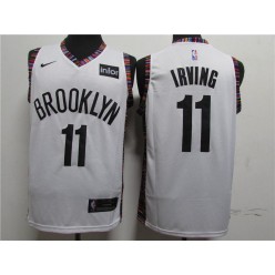 Brooklyn Nets #11 Kyrie Irving White Nike Swingman Jersey