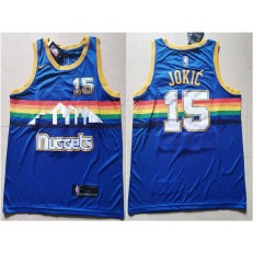 Denver Nuggets #15 Nikola Jokic Blue Nike Swingman Jersey