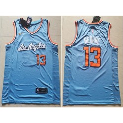 Los Angeles Clippers #13 Paul George Light Blue Nike Swingman Jersey