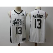 Los Angeles Clippers #13 Paul George White City Edition Nike Swingman Jersey