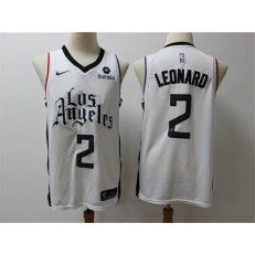 Los Angeles Clippers #2 Kawhi Leonard White City Edition Nike Swingman Jersey