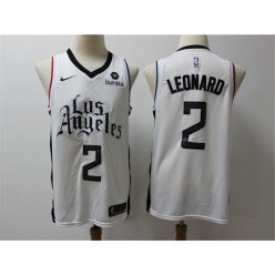 Los Angeles Clippers #2 Kawhi Leonard White City Edition Nike Swingman Jersey