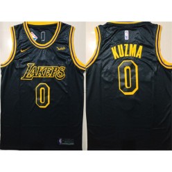 Los Angeles Lakers #0 Kyle Kuzma Black Nike City Edition Swingman Jersey