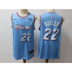Miami Heat #22 Jimmy Butler Light Bule Nike Swingman Jersey