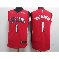 New Orleans Pelicans #1 Zion Williamson Red Nike Swingman Jersey