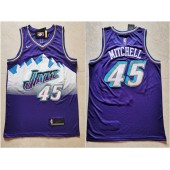 Utah Jazz #45 Donovan Mitchell Purple Nike Swingman Jersey