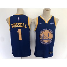 Golden State Warriors #1 D angelo Russell Navy City Edition Nike Swingman Jersey