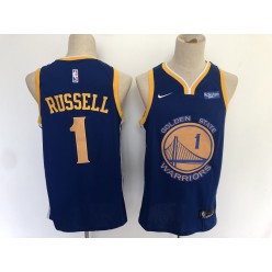 Golden State Warriors #1 D angelo Russell Navy City Edition Nike Swingman Jersey