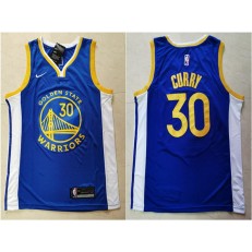 Golden State Warriors #30 Stephen Curry Blue Nike Swingman Jersey