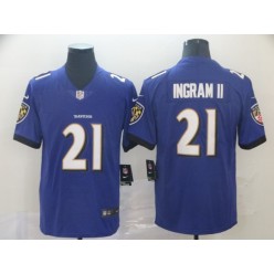 Baltimore Ravens #21 Mark Ingram II Purple Vapor Untouchable Limited Nike NFL Men Jersey