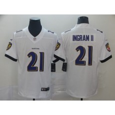 Baltimore Ravens #21 Mark Ingram II White Vapor Untouchable Limited Nike NFL Men Jersey