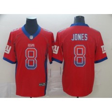 New York Giants #8 Daniel Jones White Drift Fashion Limited Nike NFL Men Jersey