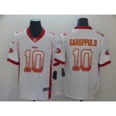 San Francisco 49ers #10 Jimmy Garoppolo White Drift Fashion Limited Nike NFL Men Jersey