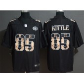 San Francisco 49ers #85 George Kittle Black Statue Of Liberty Limited Nike NFL Men Jersey