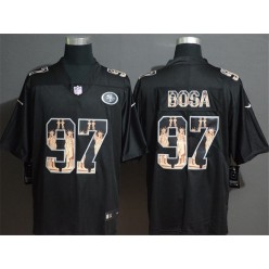 San Francisco 49ers #97 Nick Bosa Black Statue Of Liberty Limited Nike NFL Men Jersey