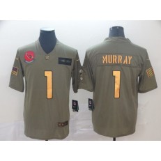 Arizona Cardinals #1 Kyler Murray 2019 Olive Gold Salute To Service Limited Nike NFL Men Jersey
