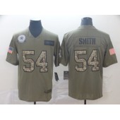 Dallas Cowboys #54 Jaylon Smith 2019 Olive Camo Salute To Service Limited Nike NFL Men Jersey